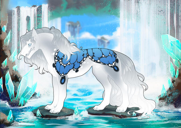 Silver ♂ 7M, Marbled, Rare Tail & Eyes, glint